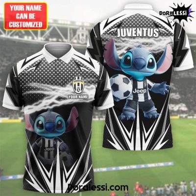 Juventus Stitch Custom Polo Shirt