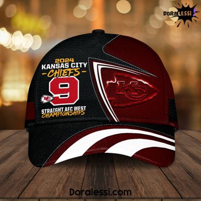 Kansas City Chiefs 2024 9 Straight Afc West Championships Classic Cap