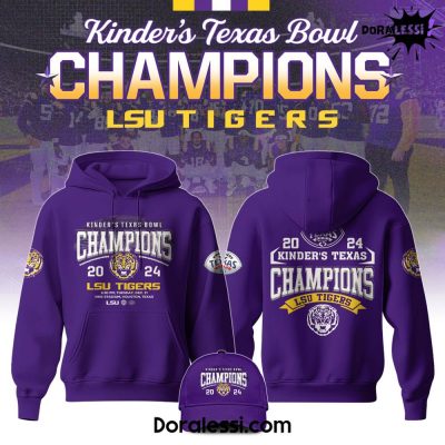 LSU Tigers NCAA Kinder’s Texas Bowl Champions Limited Edition Hoodie 2025