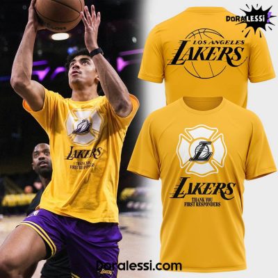 Los Angeles Lakers THANK YOU FIRST RESPONDERS T-Shirt