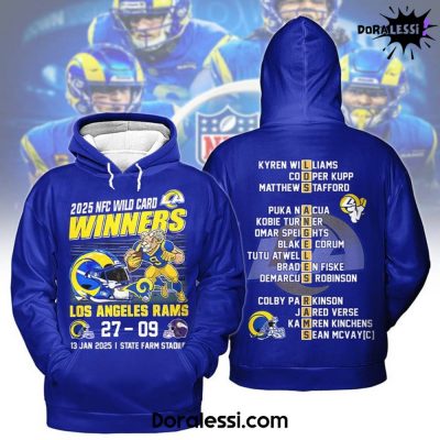 Los Angeles Rams 2025 NFC Wild Card Winner Hoodie