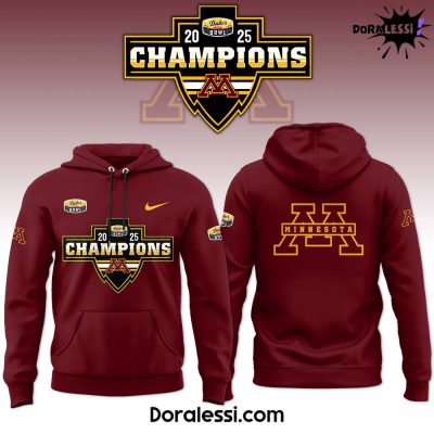 Minnesota Golden Gophers Duke’s Mayo Bowl Champions Hoodie