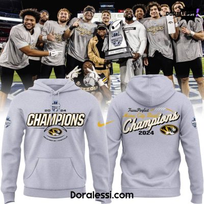 Missouri Tigers Are The Transperfect Music City Bowl Champs Gray Hoodie