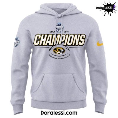 Missouri Tigers Are The Transperfect Music City Bowl Champs Gray Hoodie