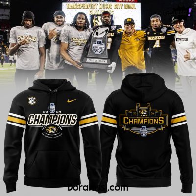 Missouri Tigers Football Music City Bowl Champions Black Hoodie