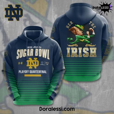 Notre Dame Fighting Irish 2025 AllState Sugar Bowl Play Off Hoodie