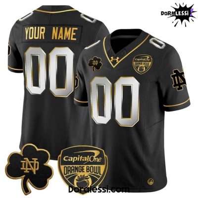 Notre Dame Fighting Irish Capital One Orange Bowl Custom Football Jersey