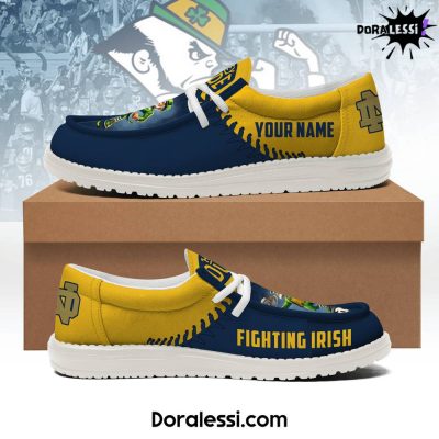 Notre Dame Fighting Irish Fighting Irish Custom Hey Dude Shoes