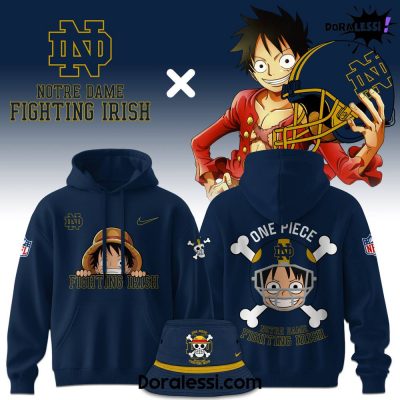 Notre Dame Fighting Irish x Luffy One Piece Hoodie