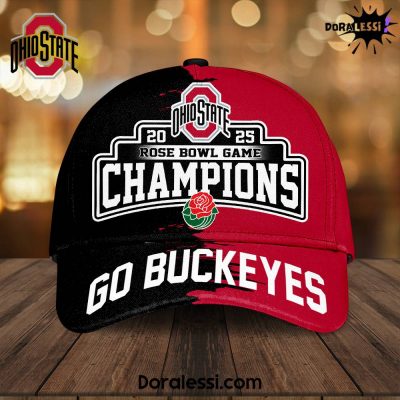 Ohio State Buckeyes 2025 Rose Bowl Game Champions Go Buckeyes Classic Cap