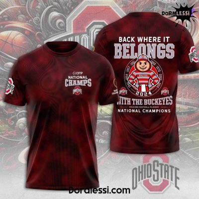 Ohio State Buckeyes Back Where It Belongs With The Buckeyes T-Shirt