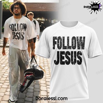 Ohio State Buckeyes Follow JESUS White Tee