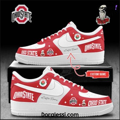 Ohio State Buckeyes Rose Bowl Game Champions Custom Air Force 1 Shoes