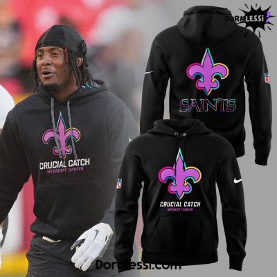 Orleans Saints Black 2024 NFL Crucial Catch Hoodie