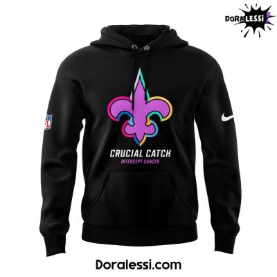 Orleans Saints Black 2024 NFL Crucial Catch Hoodie