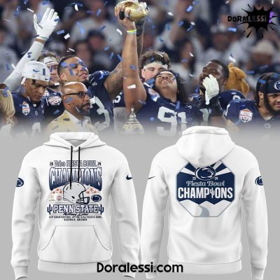 Penn State Football 2024 Vrbo FIESTA BOWL CHAMPS White Hoodie