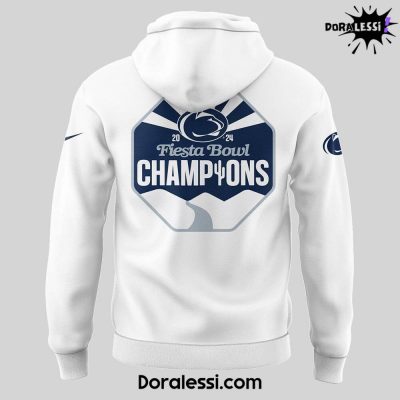 Penn State Football 2024 Vrbo FIESTA BOWL CHAMPS White Hoodie