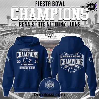 Penn State Nittany Lions NCAA Vrbo Fiesta Bowl Champions Navy Hoodie