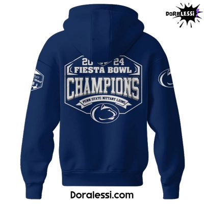 Penn State Nittany Lions NCAA Vrbo Fiesta Bowl Champions Navy Hoodie