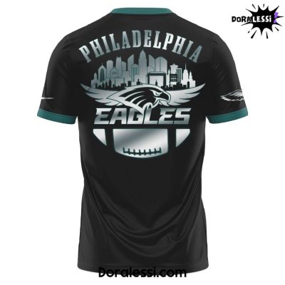 Philadelphia Eagles 2025 All Black Fly Eagles Fly TShirt