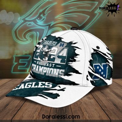 Philadelphia Eagles Fly Eagles Fly 2024 NFC East Champions Classic Cap