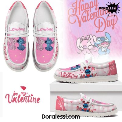 Stitch Love Bug Be My Valentine X Happy Valentine Day Hey Dude Shoes