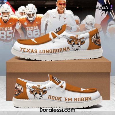 Texas Longhorns Hook ‘Em Horns Premium Hey Dude Shoes