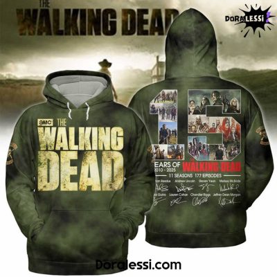 The Walking Dead 15 Years Of 2010-2025 Hoodie