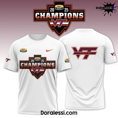 Virginia Tech Football Duke’s Mayo Bowl Champions White Tee