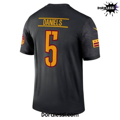 Washington Commanders Jayden Daniels Black Alternate Legend Player Football Jersey 3