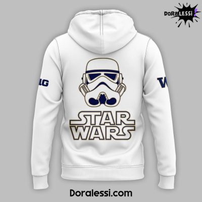 Washington Huskies Star Wars White Hoodie