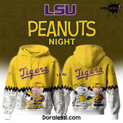 LSU Tigers Baseball x Peanuts Night Hoodie