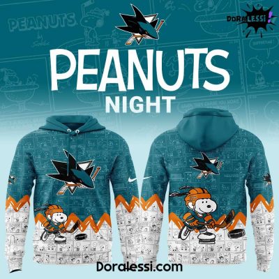 San Jose Sharks Anniversary of Peanuts Hoodie