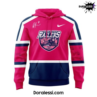 Worcester Railers PINK IN THE RINK Hoodie