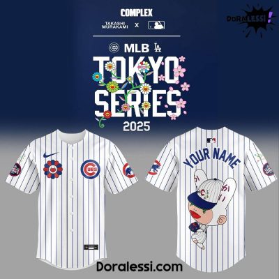 Chicago Cubs Takashi Murakami x MLB World Tour Tokyo Series Baseball Jersey