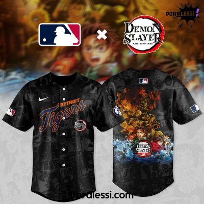 Detroit Tigers MLB x DEMON SLAYER Limited Jersey