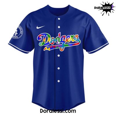 Los Angeles Dodgers x Autism Awareness Baseball Jersey