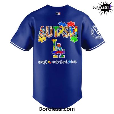 Los Angeles Dodgers x Autism Awareness Baseball Jersey